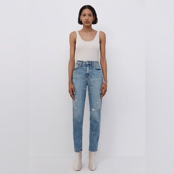 Jonathan Simkhai Trevor Tapered Jeans - Picture 1 of 5
